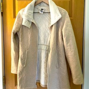 North Face Tan Sweater Jacket